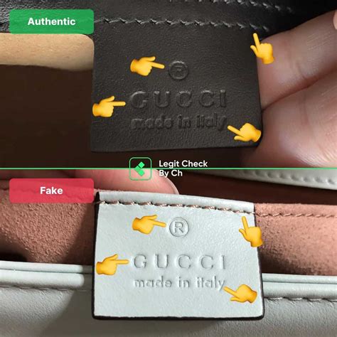 how can you tell real gucci from fake